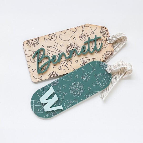 Christmas Pattern Stocking Tag