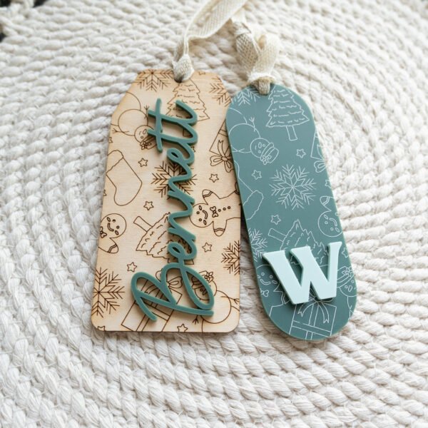 Christmas Pattern Stocking Tag